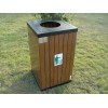 泉州木质垃圾桶 钢木结合 防腐 欣大庄景观