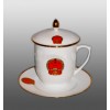 定做会议纪念陶瓷茶杯，周年庆典礼品茶杯