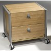 至尚钢木家具包邮猫王风格床头活动柜文件柜带滚轮抽屉柜打印机台