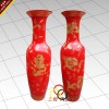 中国红金龙大花瓶