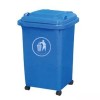 室外塑料垃圾箱|小区环卫用塑料垃圾箱耐用 加厚 带脚轮