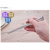 生产销售 不锈钢方筷 便携式不锈钢筷子 精致 22cm方筷