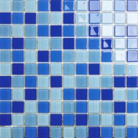 卡希曼马赛克 厂家直销 蓝色泳池马赛克 玻璃马赛克