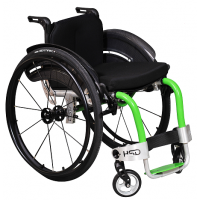 好思达致臻超轻定制款运动轮椅绿色座宽36