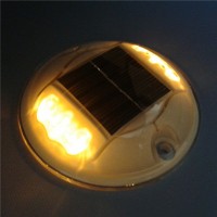 圆形塑料太阳能无线同步智能闪烁道钉