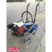 安徽阜阳手推式汽油冷喷划线机 冷漆常温漆道路停车场标线机