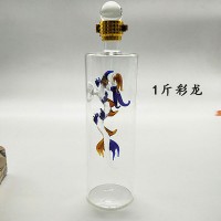 创意直管帆船白酒玻璃瓶生产厂家定制工艺玻璃酒瓶