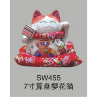 SW455 7寸 算盘樱花猫